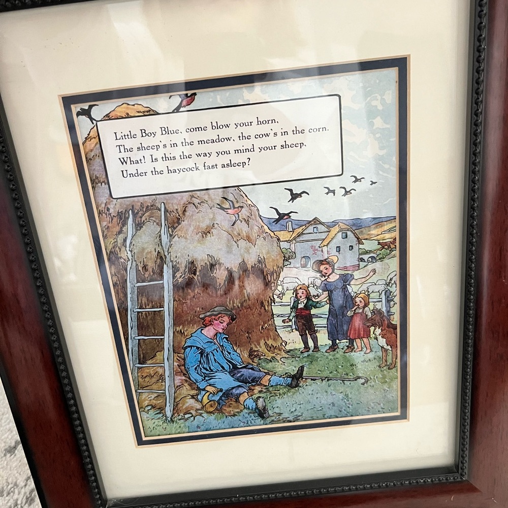 Little boy blue vintage print
